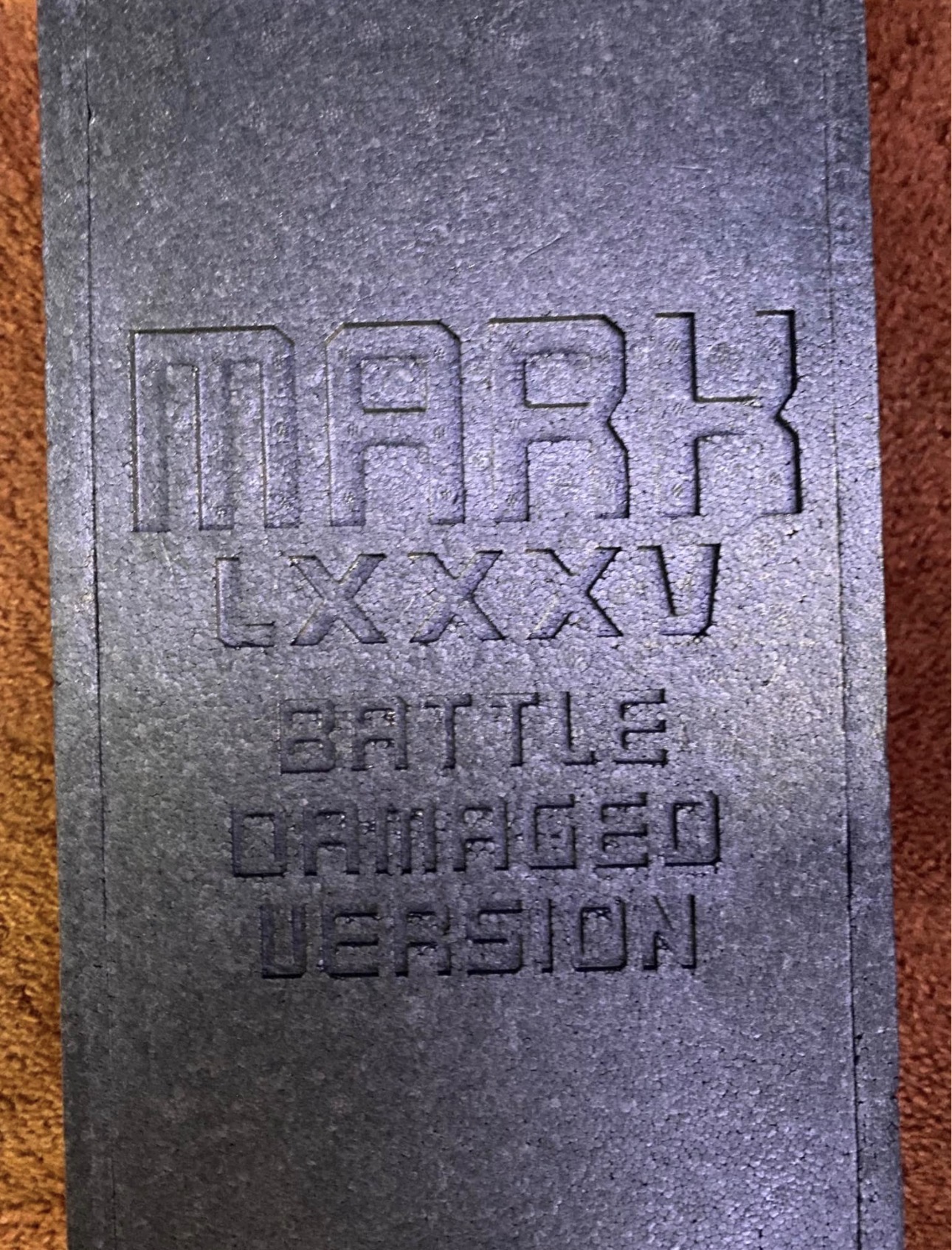 Iron Man LXXXV battle damage Iron Man LXXXV battle damage